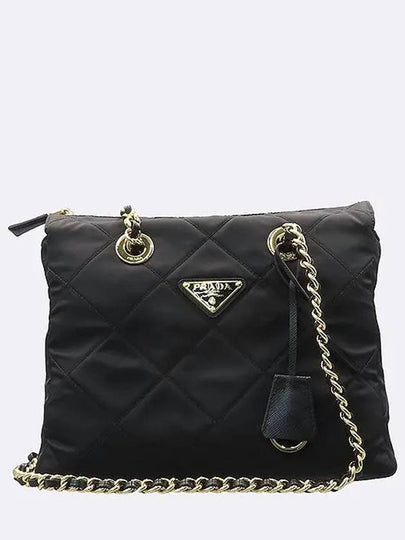 1BG468 Black color re edition 1995 chain nylon tote bag - PRADA - BALAAN 2