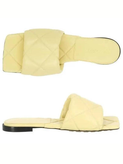 Women's Rubber Lido Slippers Ivory - BOTTEGA VENETA - BALAAN 2