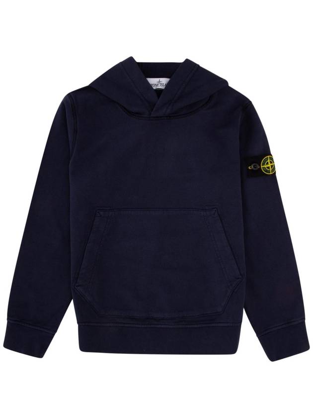 Compass Logo Patch Hoodie Navy - STONE ISLAND - BALAAN 1