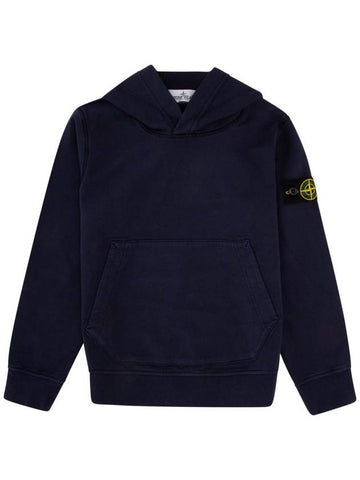 Compass Logo Patch Hoodie Top Navy - STONE ISLAND - BALAAN 1