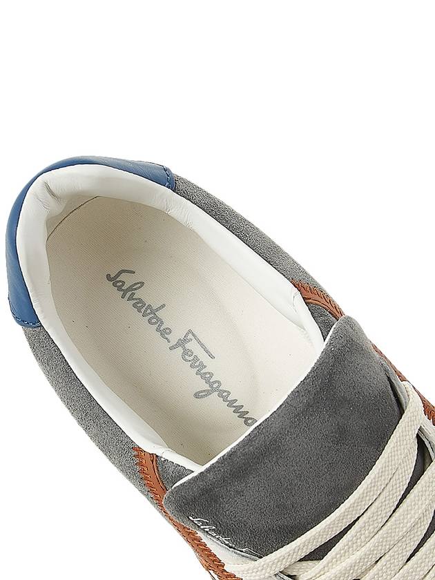 Gancini logo patch sneakers BORG5 MEDITERRANEO 0757670 - SALVATORE FERRAGAMO - BALAAN 7