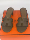 Oasis Sandals Etoupe - HERMES - BALAAN.