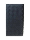 Intrecciato Leather Slim Long Wallet Black - BOTTEGA VENETA - BALAAN 4