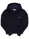 Serif Embroidered Logo Hoodie Navy - SPORTY & RICH - BALAAN 2