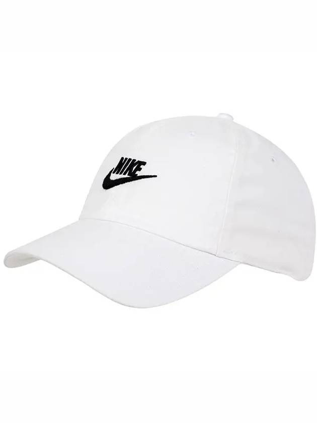 Club Unstructured Futura Washed Ball Cap White - NIKE - BALAAN 3