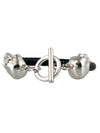 Double Skull Bracelet Silver - ALEXANDER MCQUEEN - BALAAN.