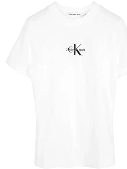 Monologo Short Sleeve T-Shirt White - CALVIN KLEIN - BALAAN 2