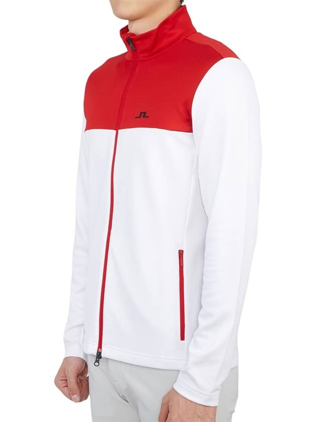 Banks mid layer zip-up jacket cherry white - J.LINDEBERG - BALAAN 4