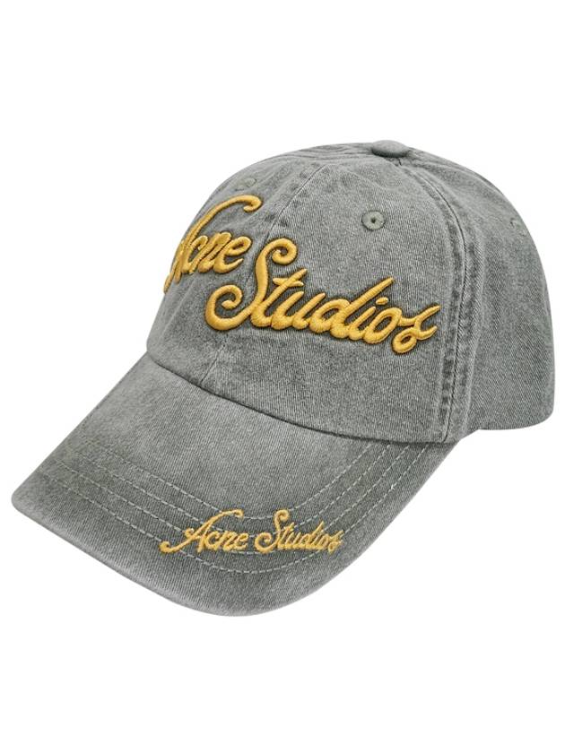 Embroidered Logo Ball Cap Sage Green - ACNE STUDIOS - BALAAN 2