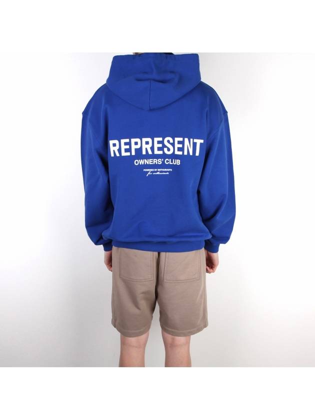 Club logo hood cobalt blue M04153 109 - REPRESENT - BALAAN 1