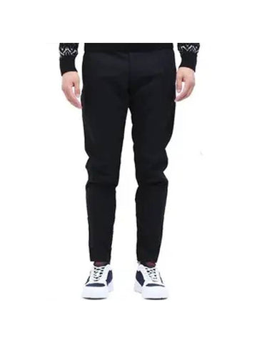 Cotton Straight Pants Black - LANVIN - BALAAN 1