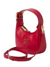 Logo Leather Hobo Shoulder Bag Red - MIU MIU - BALAAN 7