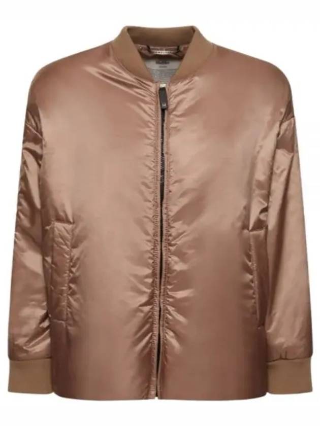 Danish Side Slit Detail Water Repellent Zip-up Padding Light Brown - MAX MARA - BALAAN 2