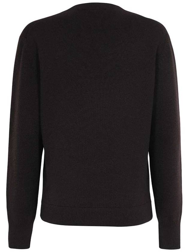 Crew Neck Knit Top Brown - FENDI - BALAAN 3