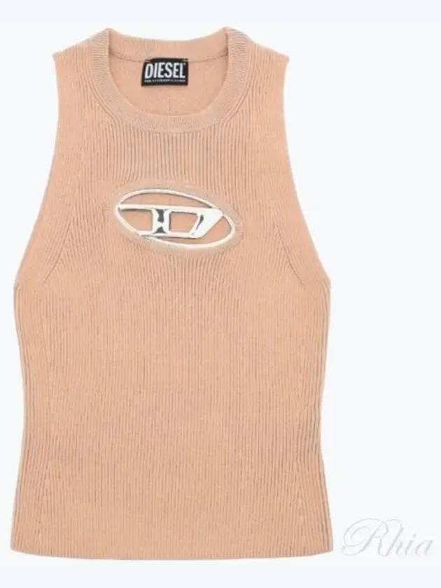 M Onerva Logo Plaque Cut Out Sleeveless Pink - DIESEL - BALAAN 2