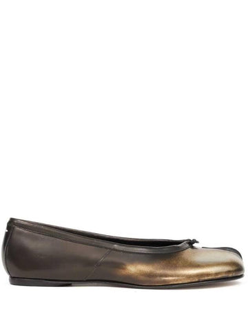 Tabi Leather Ballerina Flats Brown - MAISON MARGIELA - BALAAN 1