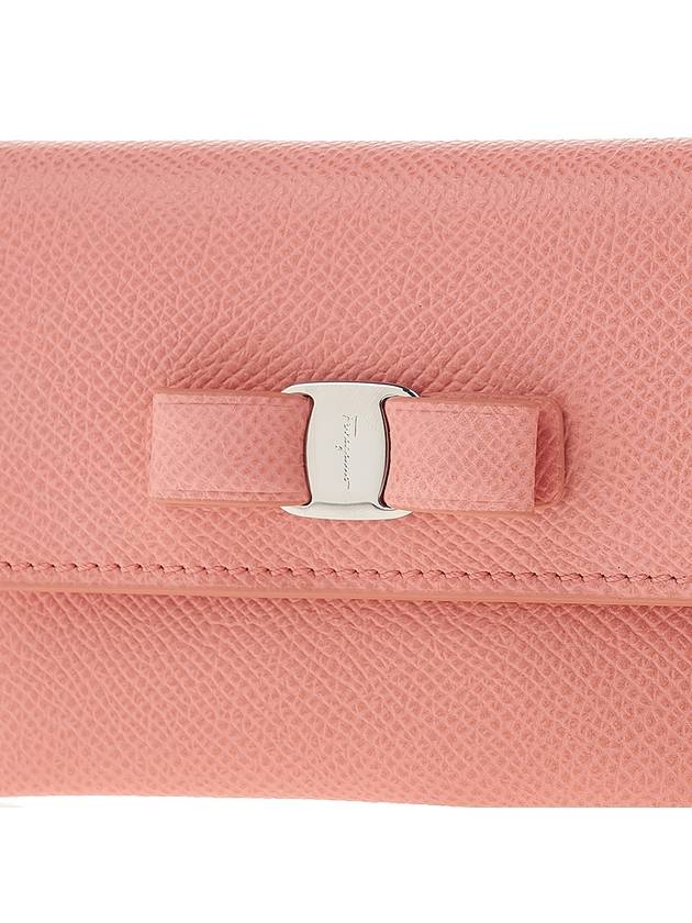 Vara Bow Card Wallet Coral - SALVATORE FERRAGAMO - BALAAN 7