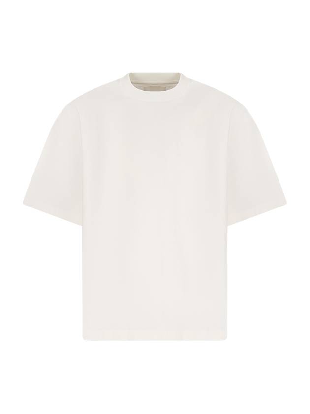 Logo Print Short Sleeve T-Shirt White - JIL SANDER - BALAAN 2