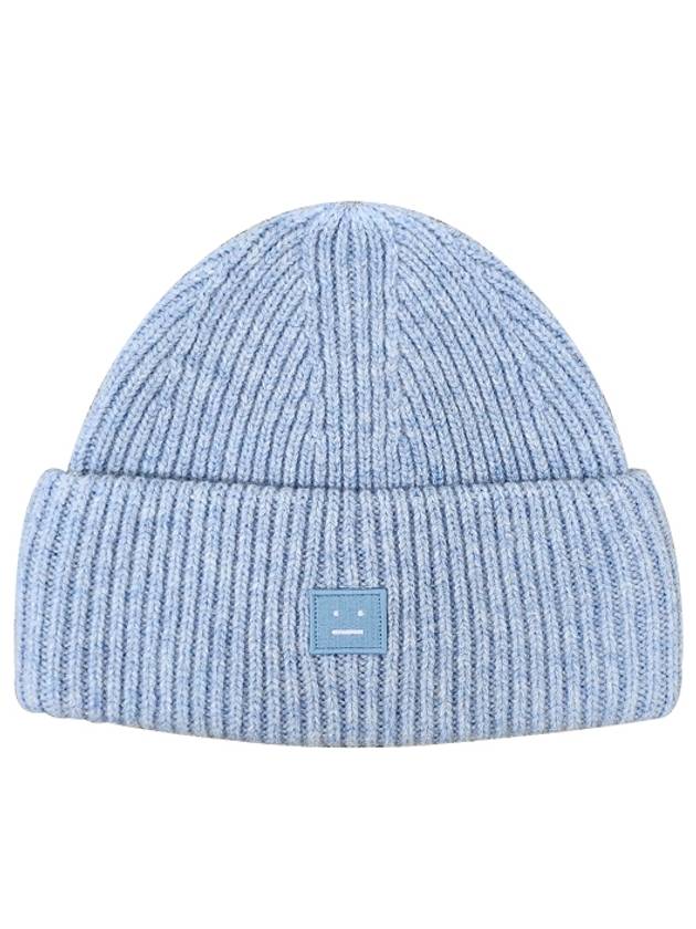 Small Face Logo Beanie Steel Blue - ACNE STUDIOS - BALAAN 2