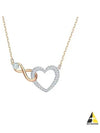 Hyperbola Infinity Heart Pendant Necklace Rose Gold - SWAROVSKI - BALAAN 2