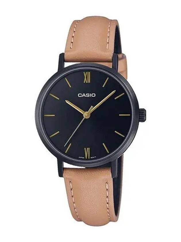 Analog Clock Black Brown - CASIO - BALAAN 1