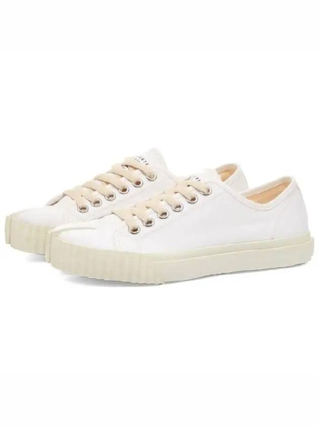 Tabi Canvas Low Top Sneakers White - MAISON MARGIELA - BALAAN 4