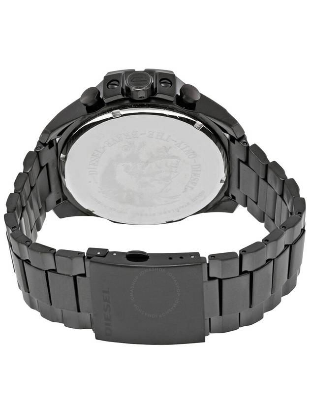 Mega Chief Gunmetal Plated Watch Black - DIESEL - BALAAN 4