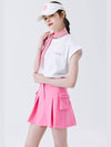 Vivid Cargo Skirt PINK - MONBIRDIE GOLF - BALAAN 1