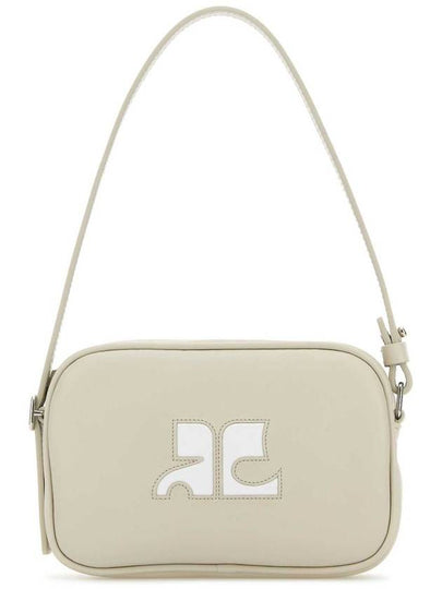 Camera Slim Leather Shoulder Bag Mastic Grey - COURREGES - BALAAN 2