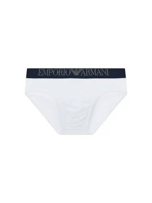 UNDERWEAR Men s Textured Logo Banding Briefs White 271702 - EMPORIO ARMANI - BALAAN 1