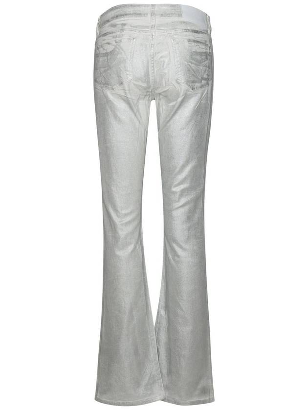 P.A.R.O.S.H. 'Ciliegio' Silver Cotton Blend Jeans - P.A.R.O.S.H. - BALAAN 3