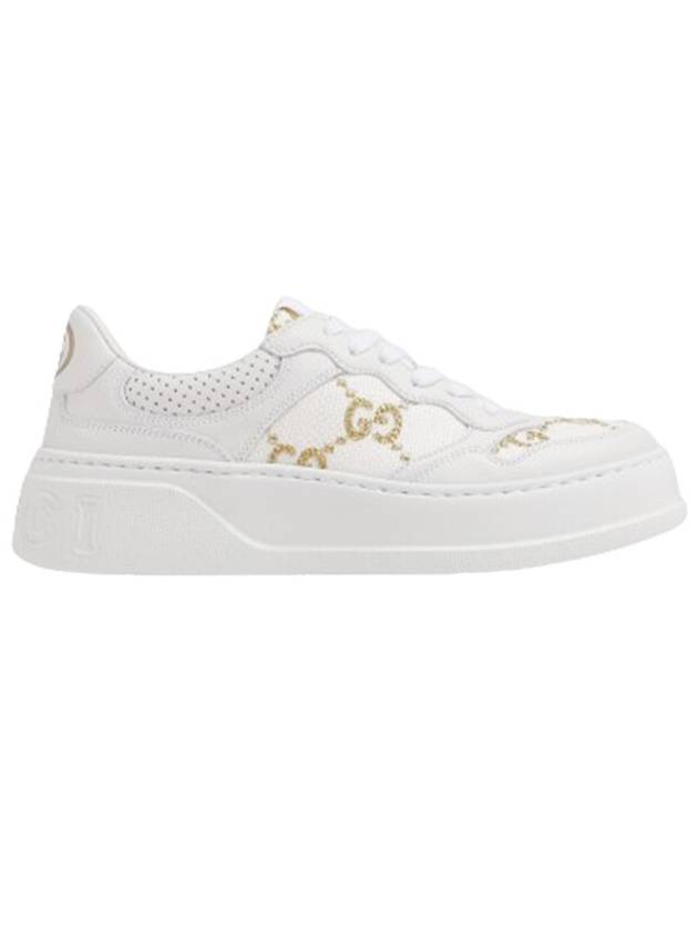 GG Panel Leather Low Top Sneakers White - GUCCI - BALAAN 2