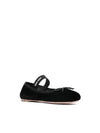 Mary Jane Velvet Ballerina Black - MIU MIU - BALAAN 3