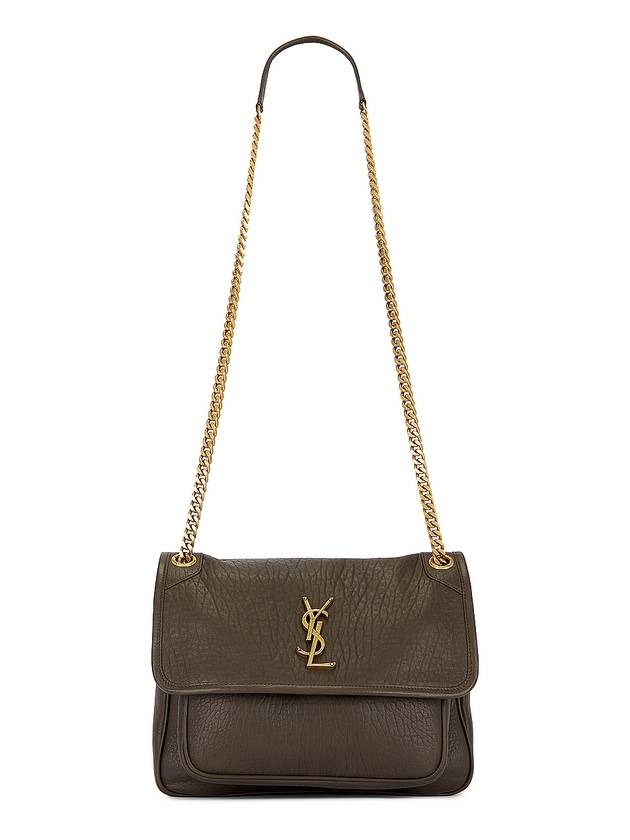 Nikki Medium Chain Shoulder Bag Light Musk - SAINT LAURENT - BALAAN 1