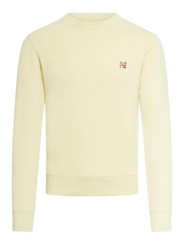 Fox Head Patch Regular Sweatshirt Yellow - MAISON KITSUNE - BALAAN 2