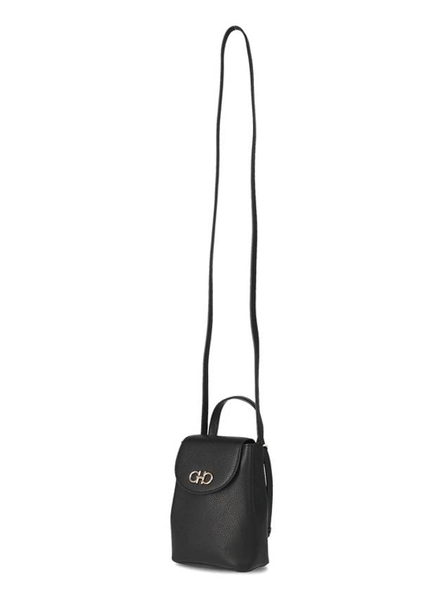 Salvatore Gancini mini bag black - SALVATORE FERRAGAMO - BALAAN.