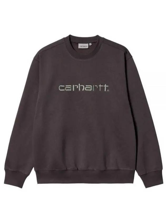 Logo Print Sweatshirt Dark Brown - CARHARTT WIP - BALAAN 1