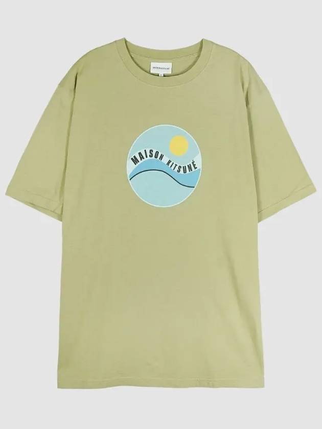 Pop Wave Print Short Sleeve T-Shirt Canvas - MAISON KITSUNE - BALAAN 2