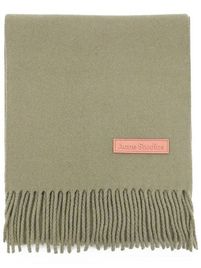 Fringe Wool Scarf Khaki Green - ACNE STUDIOS - BALAAN 2