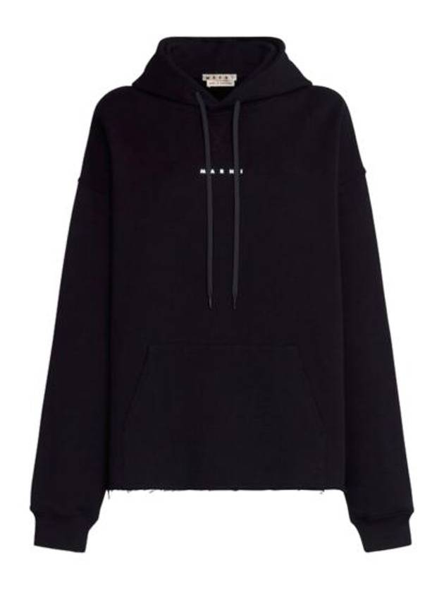 Logo Print Hooded Top Black - MARNI - BALAAN 2