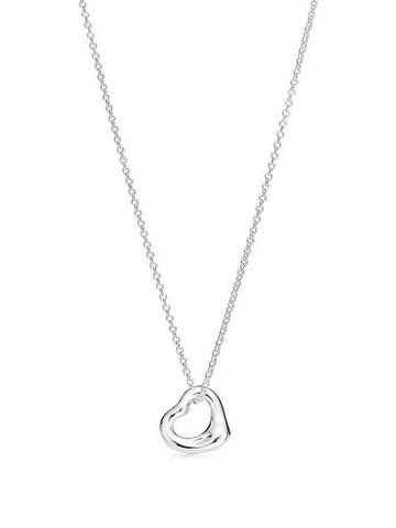 Elsa Peretti Open Heart Pendant Silver 11mm 25152336 - TIFFANY & CO. - BALAAN 1