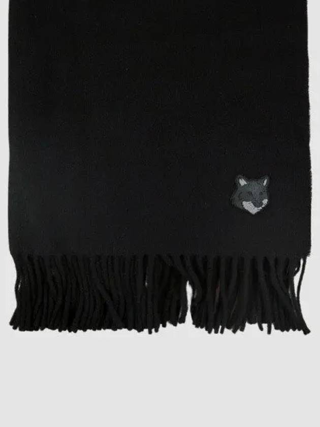 bold fox head muffler black MM06201BT3004 1061750 - MAISON KITSUNE - BALAAN 1