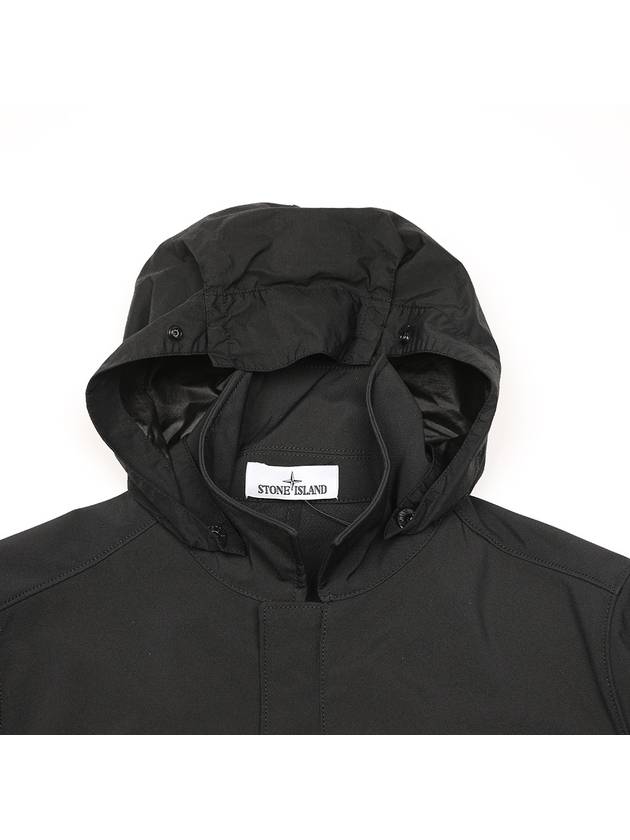 Light Soft Shell Long Zip-up Jacket Black - STONE ISLAND - BALAAN 5