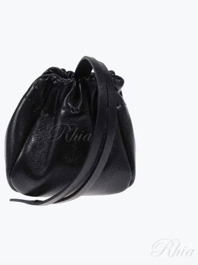 Women's Ripple Mini Pouch Bucket Bag Black - JIL SANDER - BALAAN 2