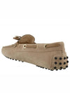 Gommino Suede Driving Shoes Beige - TOD'S - BALAAN 4