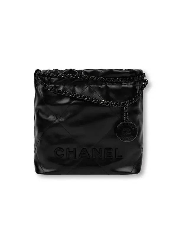 22 Bag Mini Black Metal AS3980 - CHANEL - BALAAN 1