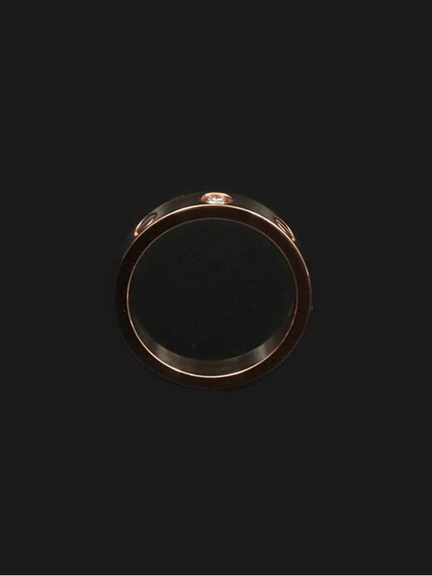 18K Rose Gold 1P Diamond Love Ring No 49 - CARTIER - BALAAN 3