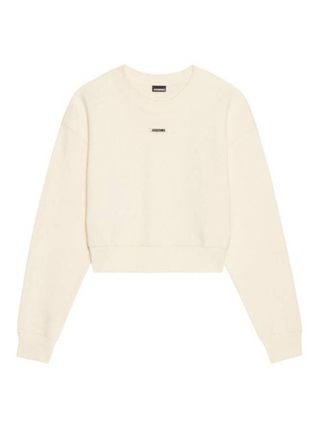 Le Grosgrain Logo Pullover Cotton Knit Top Beige - JACQUEMUS - BALAAN 2