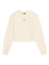 Le Grosgrain Logo Pullover Cotton Knit Top Beige - JACQUEMUS - BALAAN 1