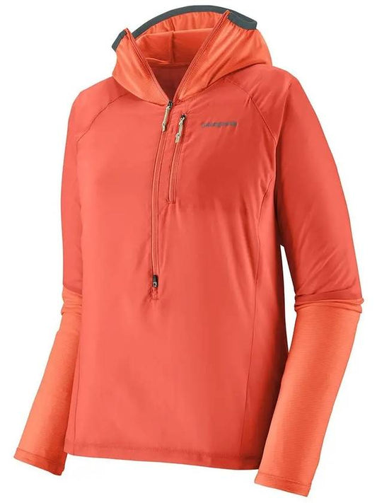 Women's Airshed Pro Pullover Half Zip Hooded Jacket Coho Coral - PATAGONIA - BALAAN 2